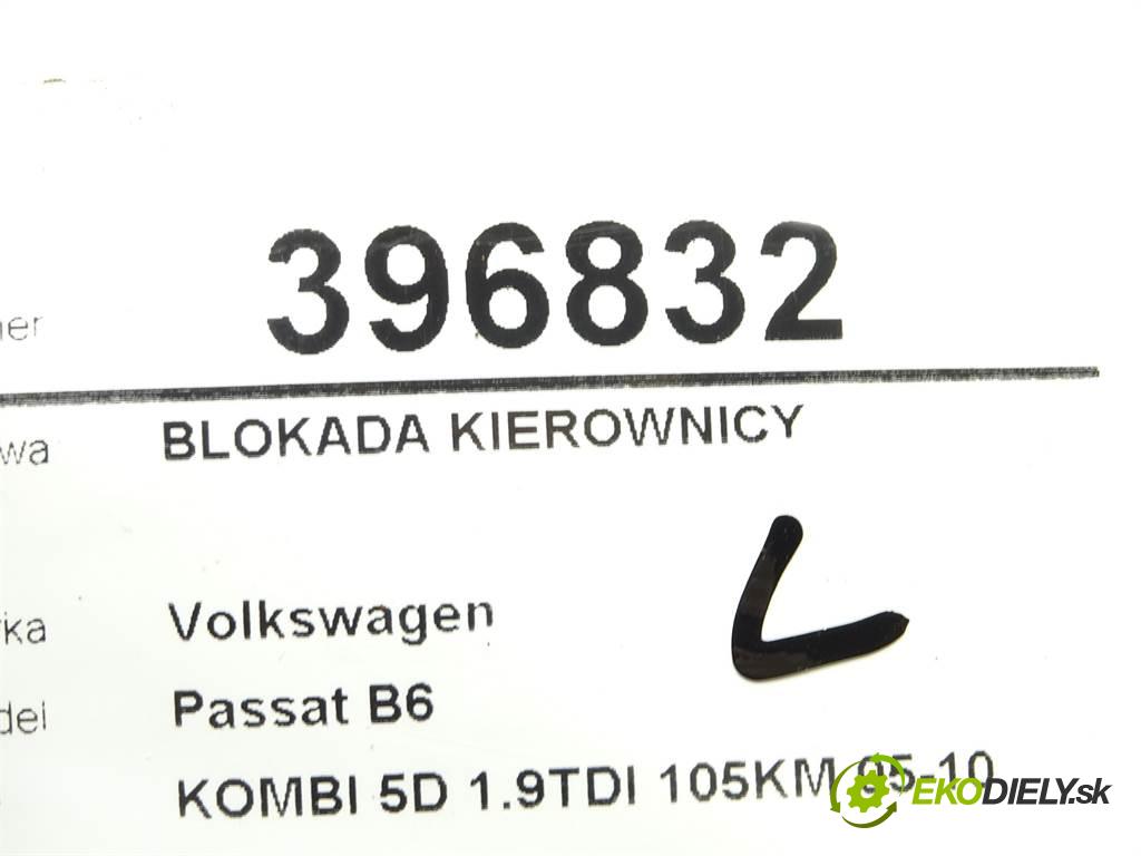 Volkswagen Passat B6  2007 77 kW KOMBI 5D 1.9TDI 105KM 05-10 1900 blokáda volantu 3C0905861G (Ostatné)