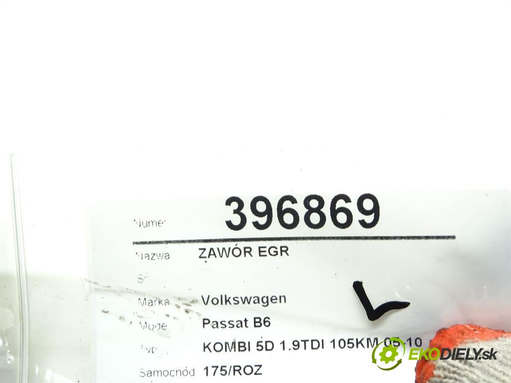 Volkswagen Passat B6  2007 77 kW KOMBI 5D 1.9TDI 105KM 05-10 1900 Ventil EGR 03G131502 (EGR ventily)