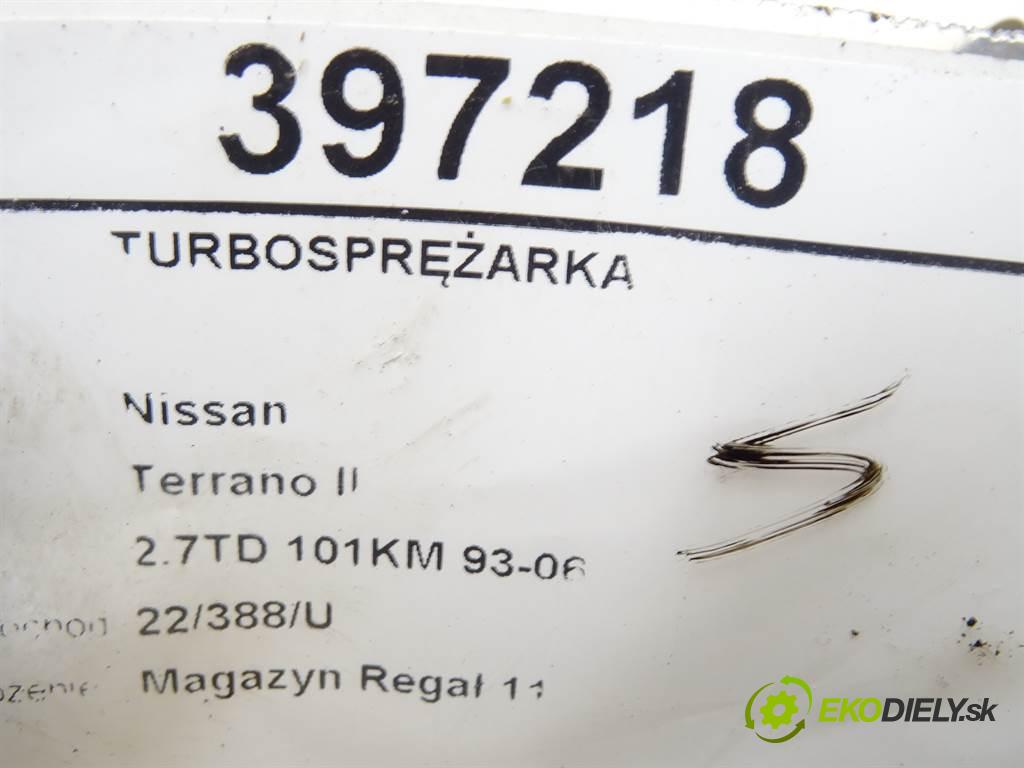 Nissan Terrano II  1994  2.7TD 101KM 93-06 2700 turbo  (Turbodúchadla (kompletní))
