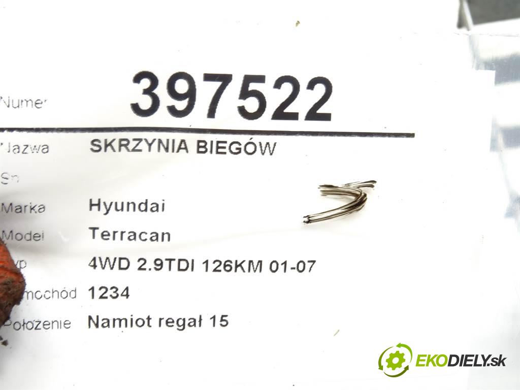 Hyundai Terracan  2003  4WD 2.9TDI 126KM 01-07 2900 Prevodovka  (Prevodovky)
