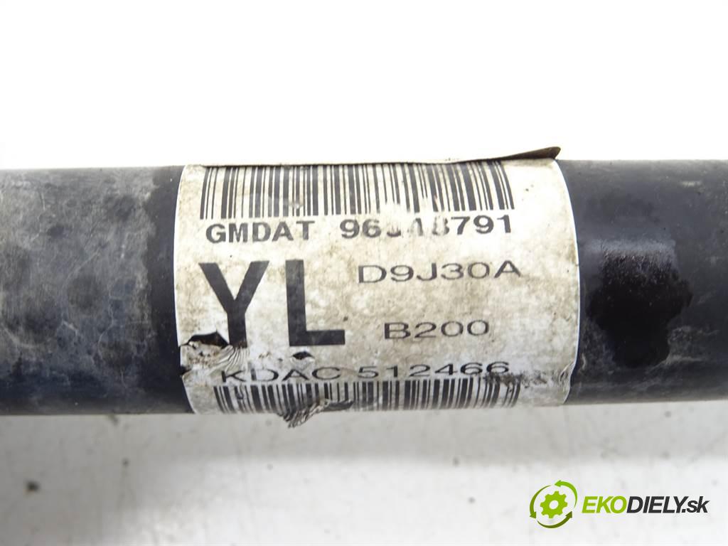 Chevrolet Aveo II  2010 74 kW T250 HATCHBACK 5D 1.4B 101KM 07-11 1400 Poloos pravá 96348791 (Poloosy)