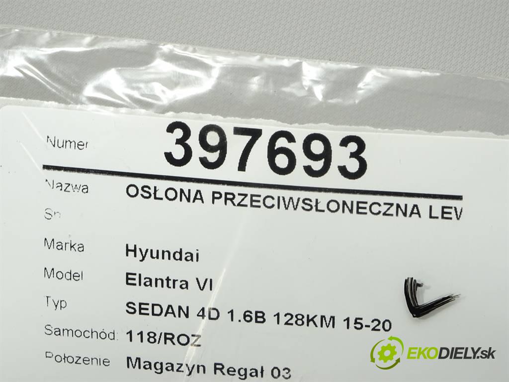 Hyundai Elantra VI  2017 93,8 SEDAN 4D 1.6B 128KM 15-20 1600 Clona slnečná ľavá strana  (Ostatné)