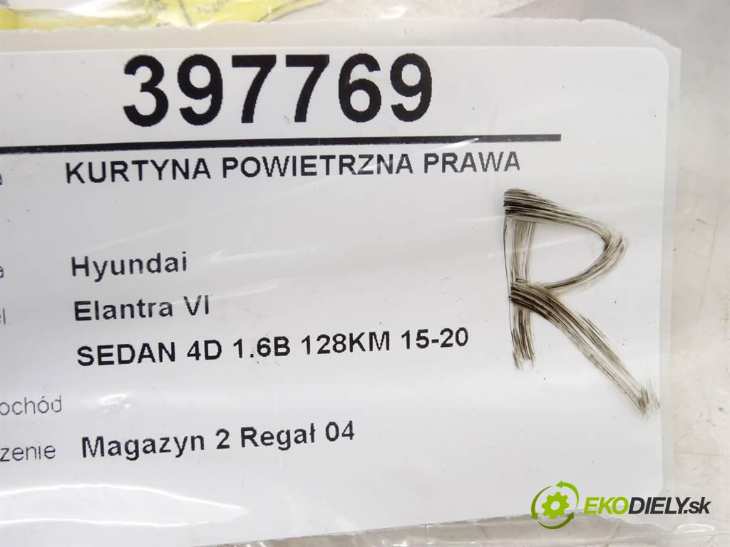 Hyundai Elantra VI    SEDAN 4D 1.6B 128KM 15-20  Stropný pravá 85020F2200 (Airbagy)