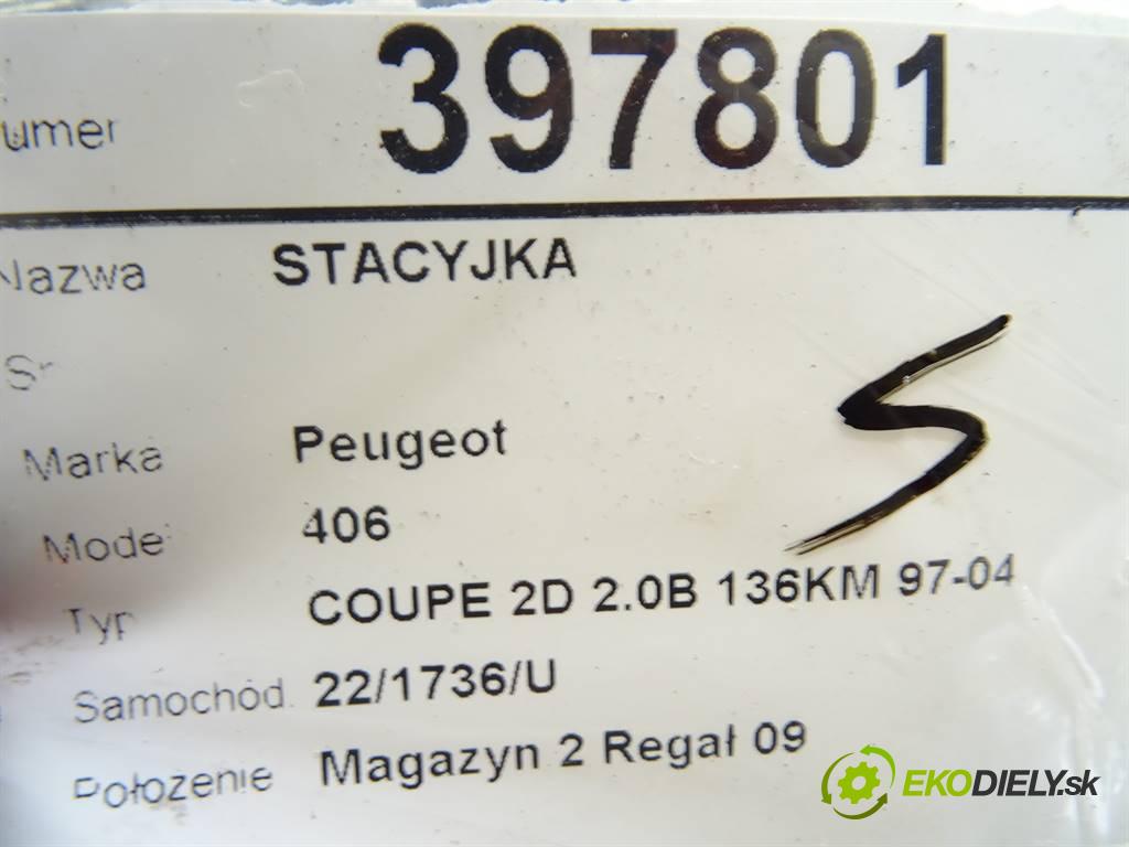 Peugeot 406  2001 100 kW COUPE 2D 2.0B 136KM 97-04 2000 spínačka N0500109 (Spínací skříňky a klíče)
