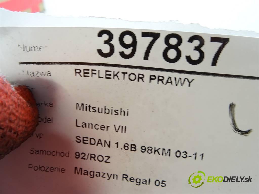 Mitsubishi Lancer VII  2005 72 kW SEDAN 1.6B 98KM 03-11 1600 Svetlomet pravy  (Pravé)