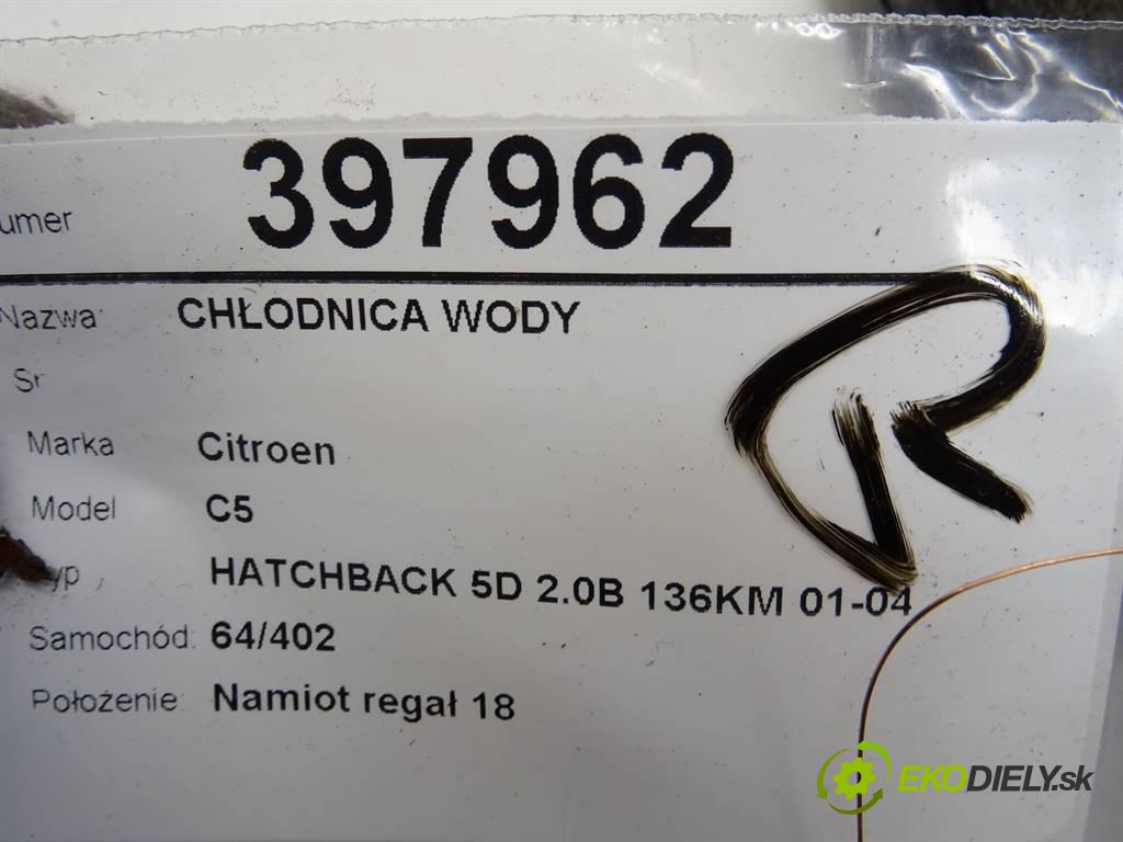 Citroen C5  2001  HATCHBACK 5D 2.0B 136KM 01-04 2000 Chladič vody 9635989980 (Chladiče vody)