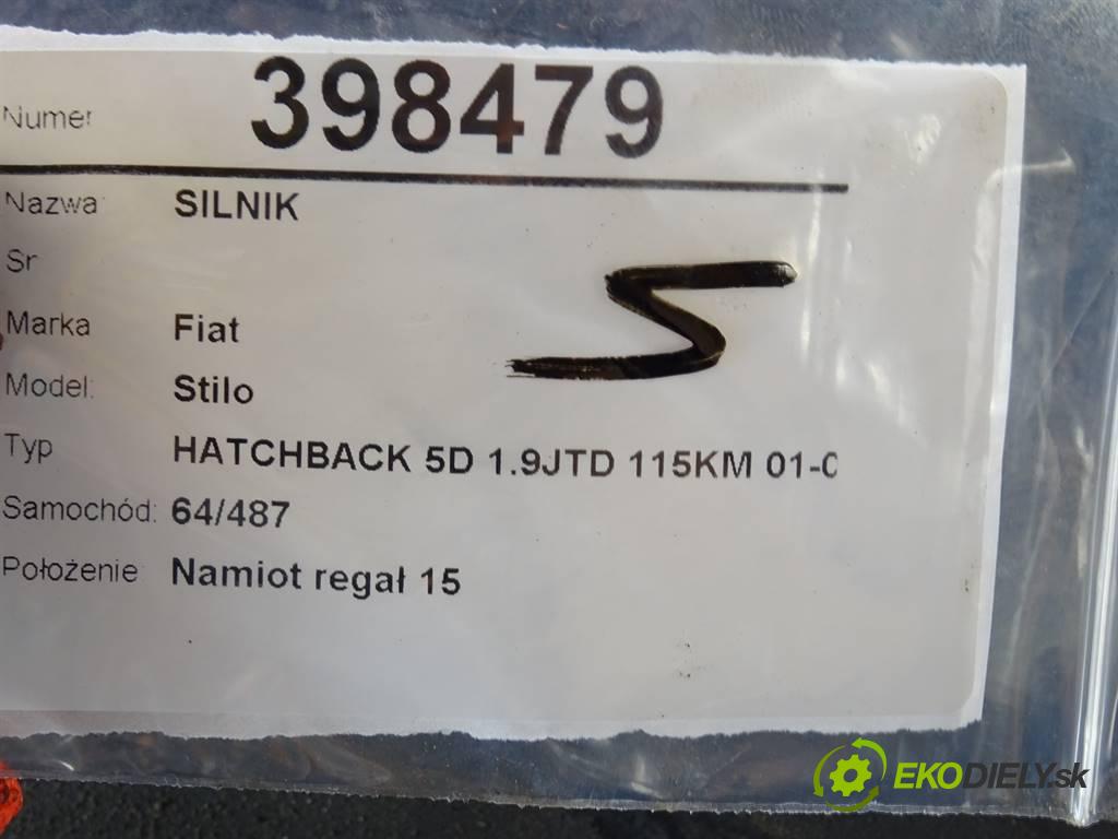 Fiat Stilo  2003 85 kW HATCHBACK 5D 1.9JTD 115KM 01-07 1900 motor pumpa vstřikovače 192A1000