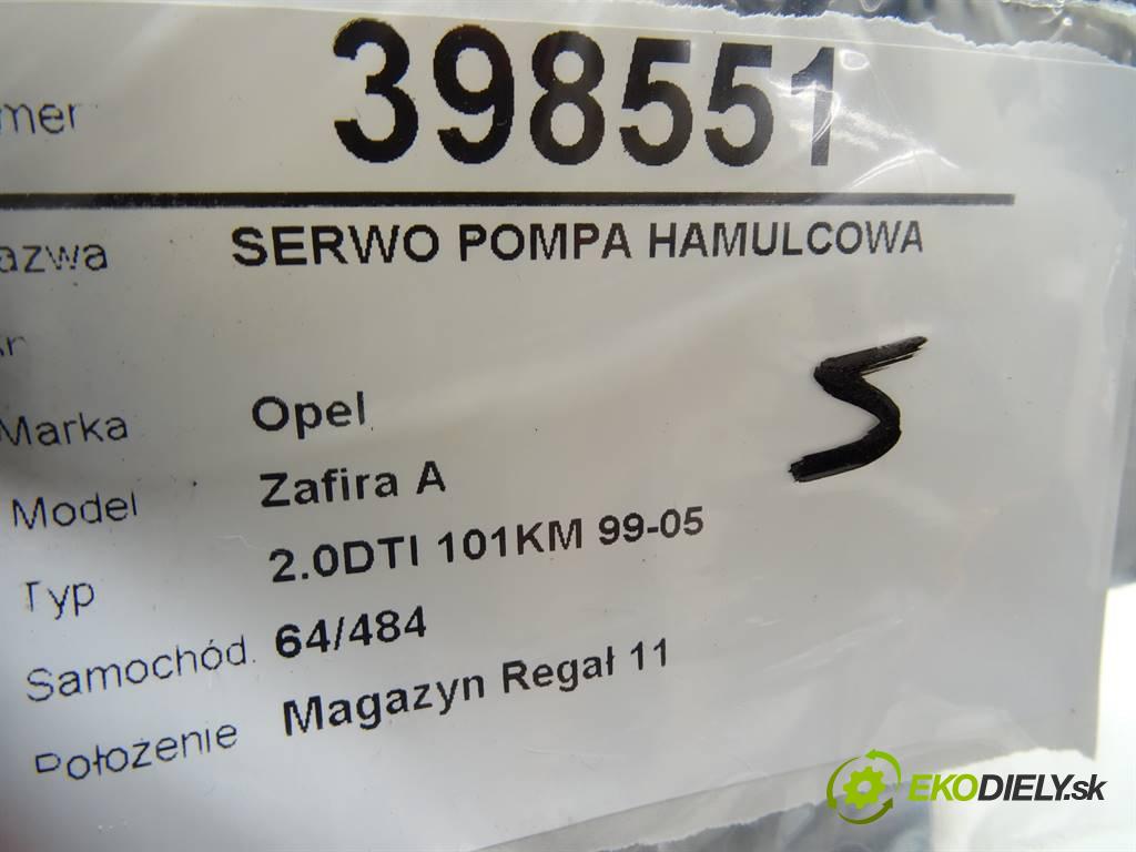 Opel Zafira A  2001 74 kW 2.0DTI 101KM 99-05 2000 Posilovač Pumpa brzdová 09193226 (Posilňovače bŕzd)