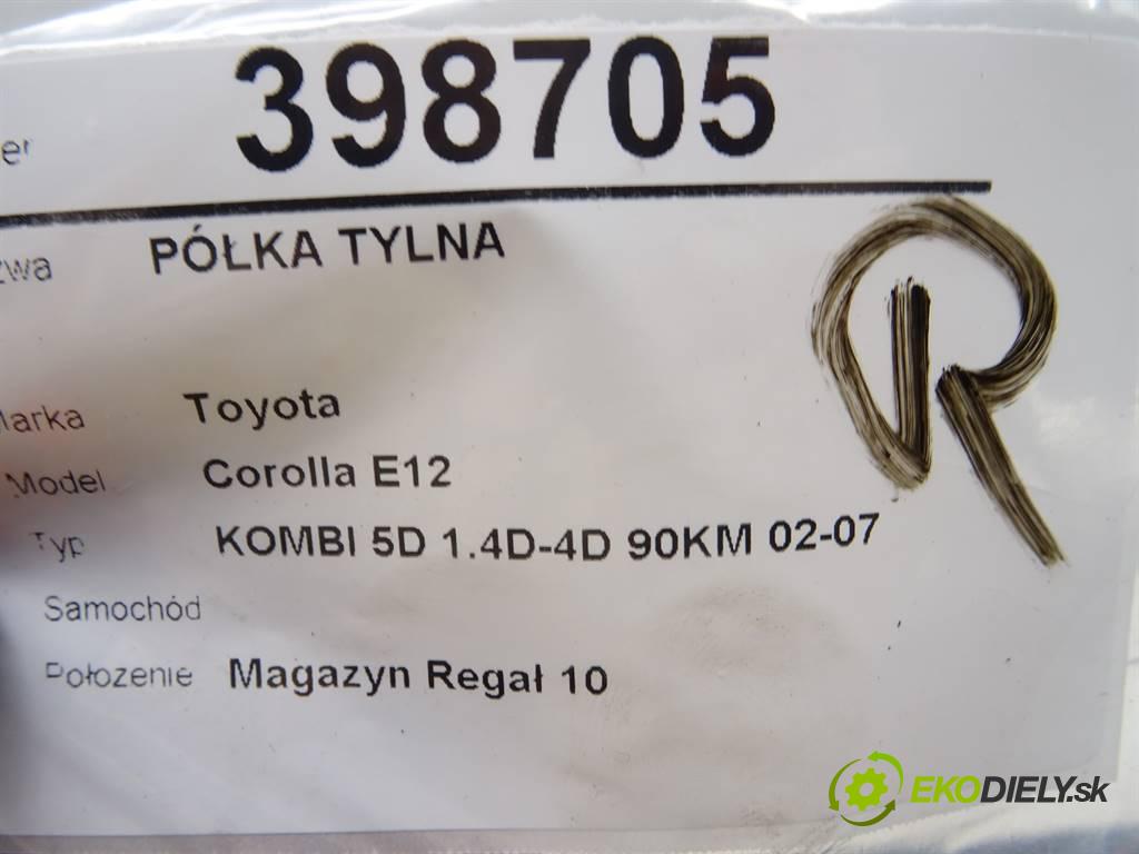 Toyota Corolla E12    KOMBI 5D 1.4D-4D 90KM 02-07  Pláto zadná  (Pláta zadné)
