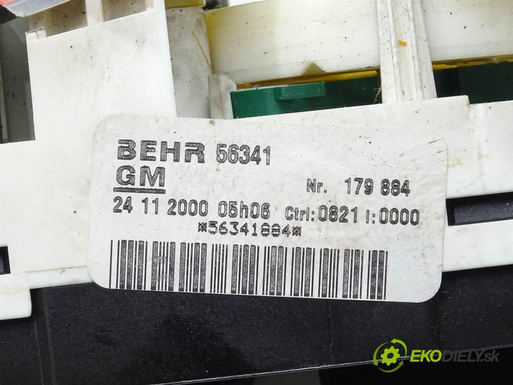 Opel Zafira A  2000 74 kW 2.0DTI 101KM 99-05 2000 Panel ovládania kúrenia  (Prepínače, spínače, tlačidlá a ovládače kúrenia)