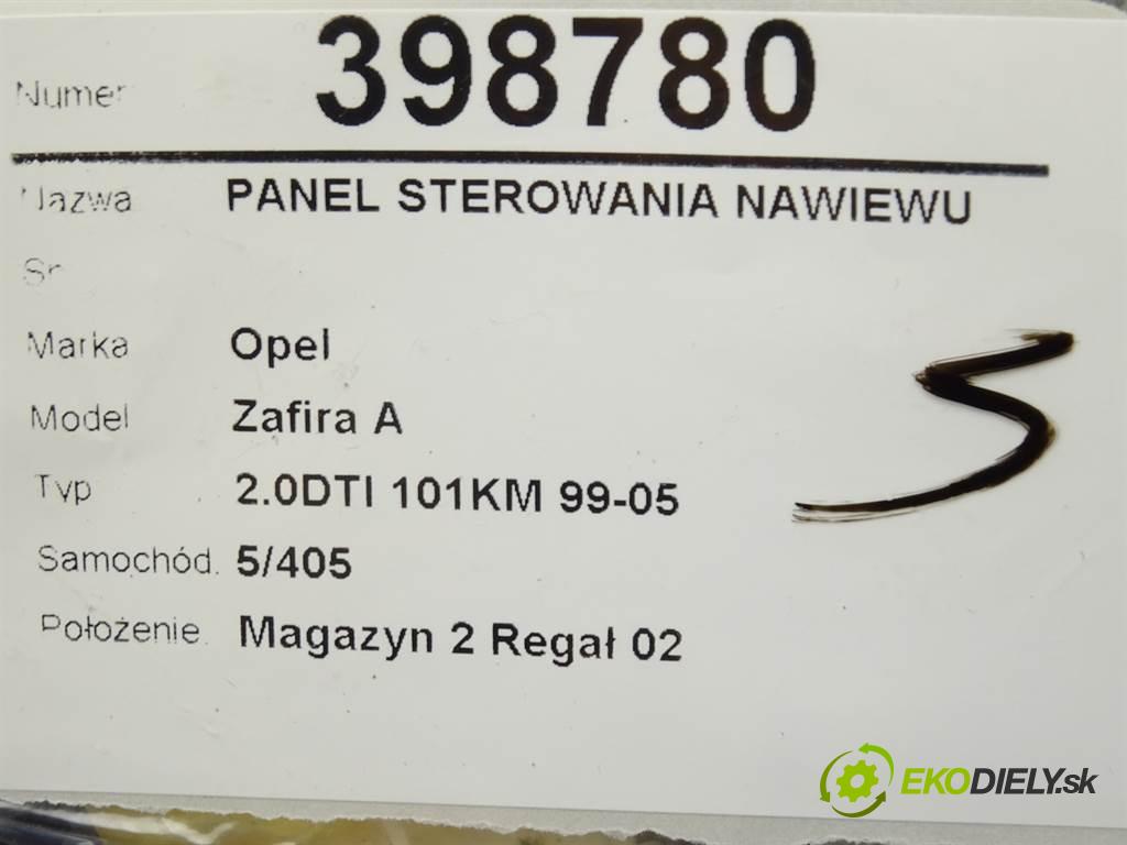Opel Zafira A  2000 74 kW 2.0DTI 101KM 99-05 2000 Panel ovládania kúrenia  (Prepínače, spínače, tlačidlá a ovládače kúrenia)