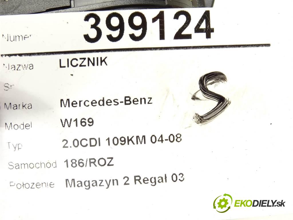 Mercedes-Benz W169  2005 80 kW 2.0CDI 109KM 04-08 2000 Prístrojovka 1031098100 (Prístrojové dosky, displeje)