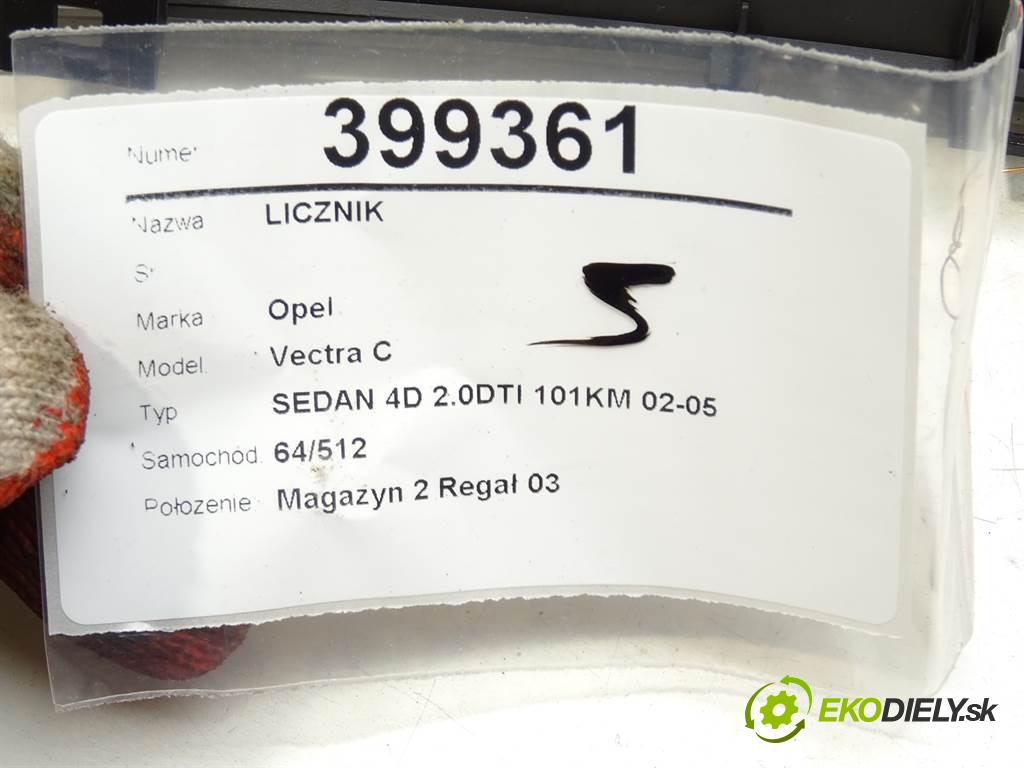 Opel Vectra C  2003 74kW SEDAN 4D 2.0DTI 101KM 02-05 1995 Prístrojovka 09180286WR (Prístrojové dosky, displeje)