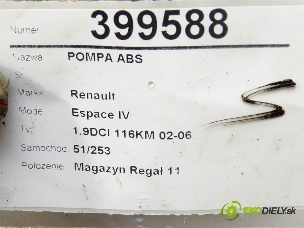 Renault Espace IV  2003 85kW 1.9DCI 116KM 02-06 1870 Pumpa ABS 8200159837D (Pumpy ABS)