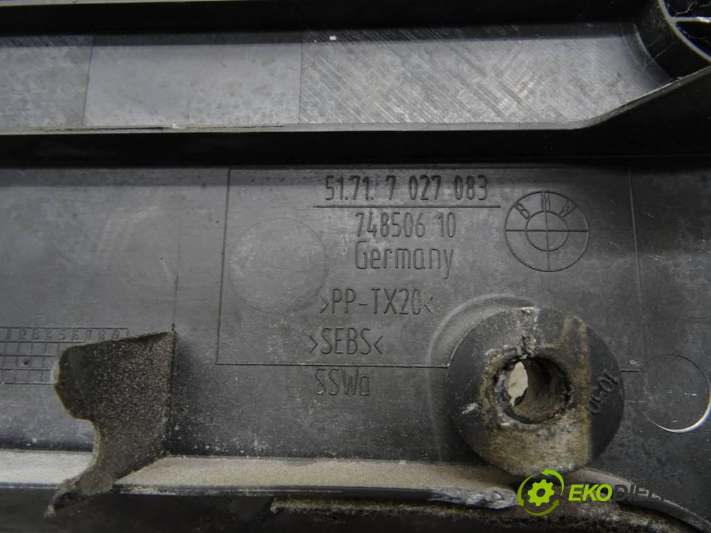 BMW 5 E60  2005 200 kW E61 KOMBI 5D 3.0D 272KM 02-10 3000 Torpédo, plast pod čelné okno 7027083 (Torpéda)