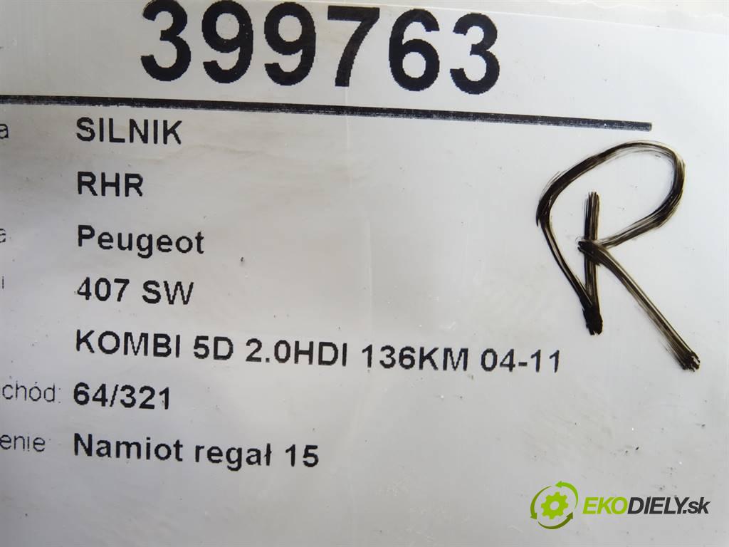 Peugeot 407 SW  2004 100 kW KOMBI 5D 2.0HDI 136KM 04-11 2000 motor RHR (Motory (kompletní))