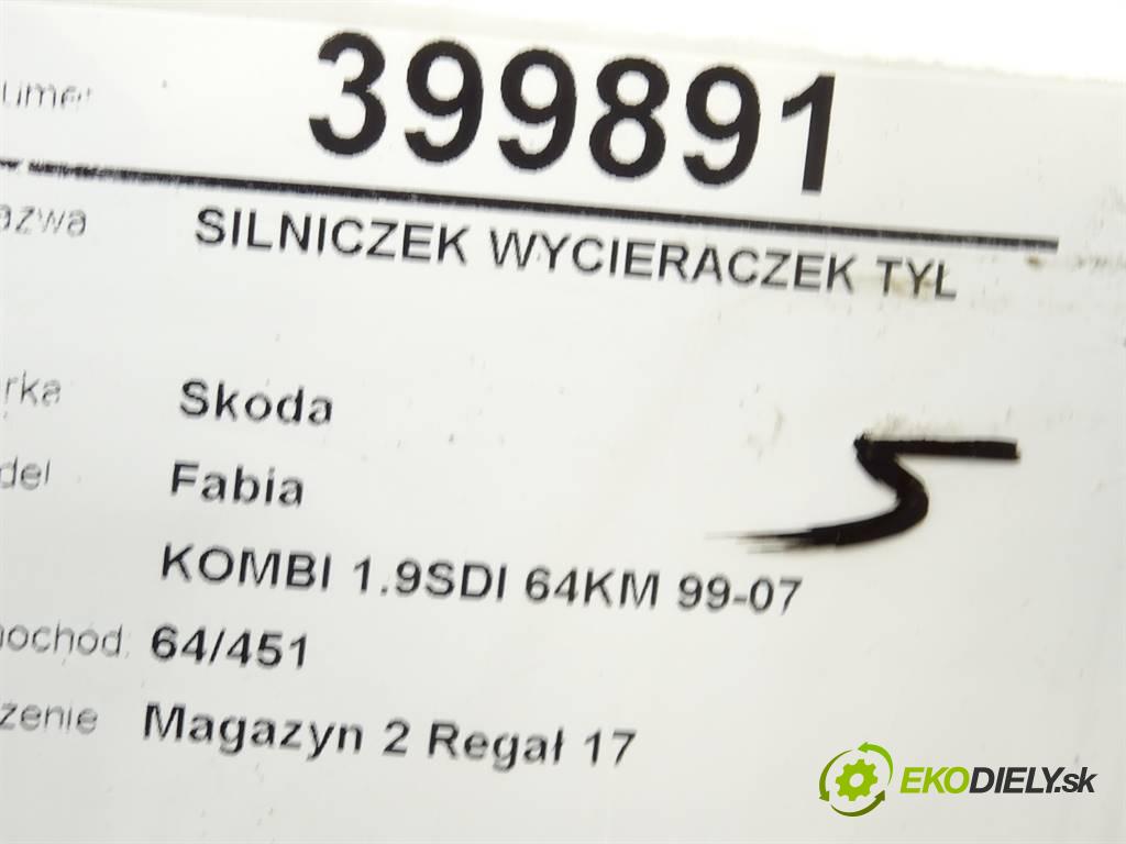 Skoda Fabia  2005 47 kW KOMBI 1.9SDI 64KM 99-07 1900 motorek stěračů zadní část 6Y9955711A