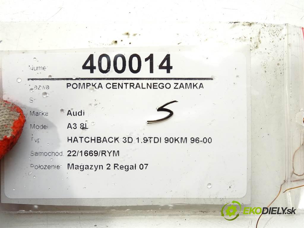 Audi A3 8L  1998 66 kW HATCHBACK 3D 1.9TDI 90KM 96-00 1900 pumpa centrálneho zámku 8L0862257L (Riadiace jednotky centrálneho zámku)
