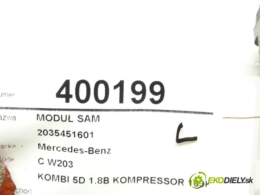 Mercedes-Benz C W203    KOMBI 5D 1.8B KOMPRESSOR 163KM 00-06  Modul SAM 2035451601 (Ostatné)
