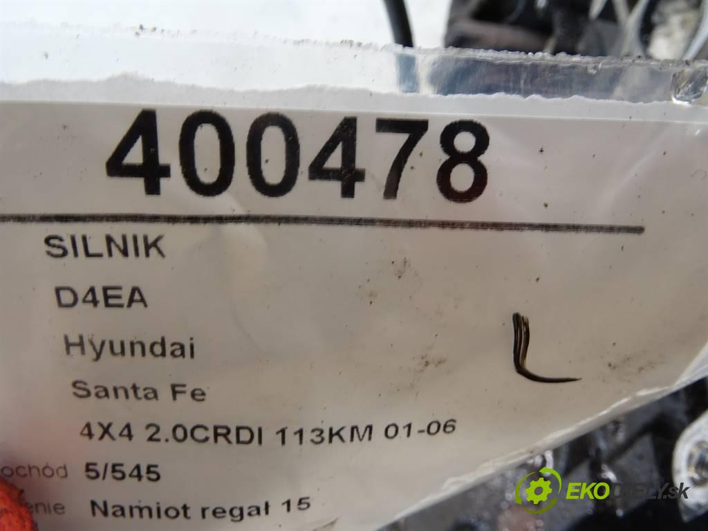 Hyundai Santa Fe  2001 83 kW 4X4 2.0CRDI 113KM 01-06 2000 motor D4EA (Motory (kompletní))