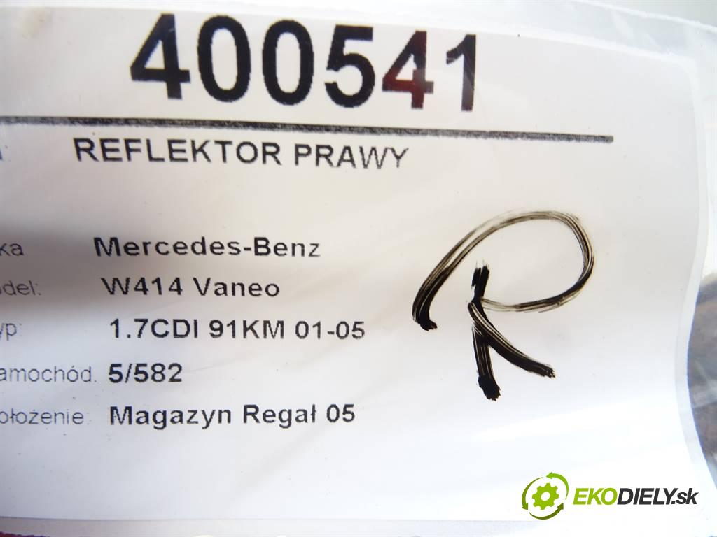 Mercedes-Benz W414 Vaneo  2002 67 kW 1.7CDI 91KM 01-05 1700 Svetlomet pravy A4148200161 (Pravé)