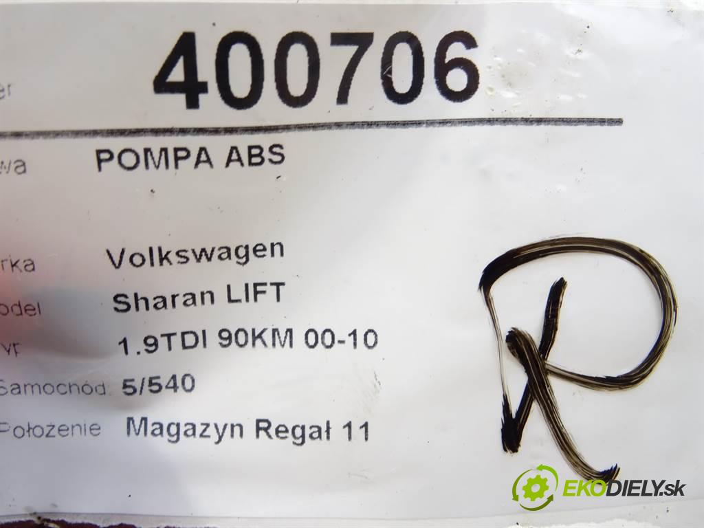 Volkswagen Sharan LIFT  2001 66 kW 1.9TDI 90KM 00-10 1900 Pumpa ABS 7M3907379B (Pumpy ABS)