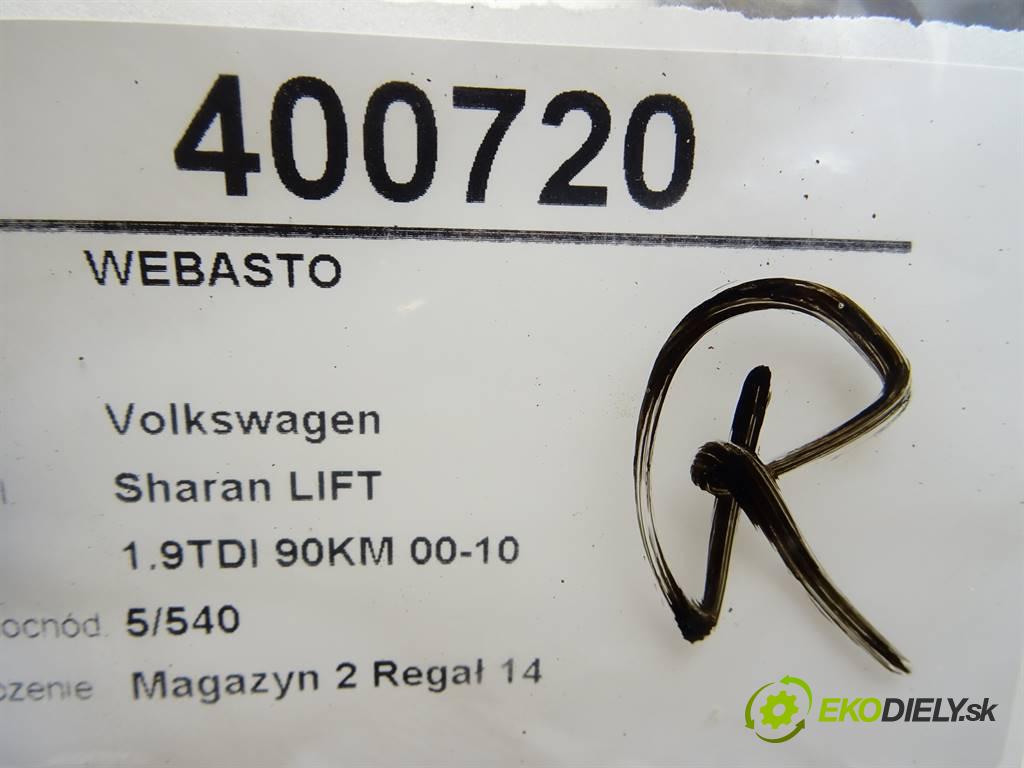Volkswagen Sharan LIFT  2001 66 kW 1.9TDI 90KM 00-10 1900 Webasto 7M3819678 (Webasto)
