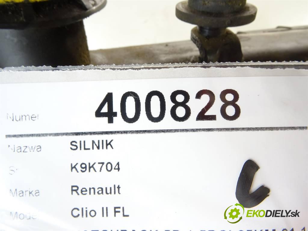 Renault Clio II FL  2002 48 kW HATCHBACK 5D 1.5DCI 65KM 01-12 1500 Motor K9K704 (Motory (kompletné))