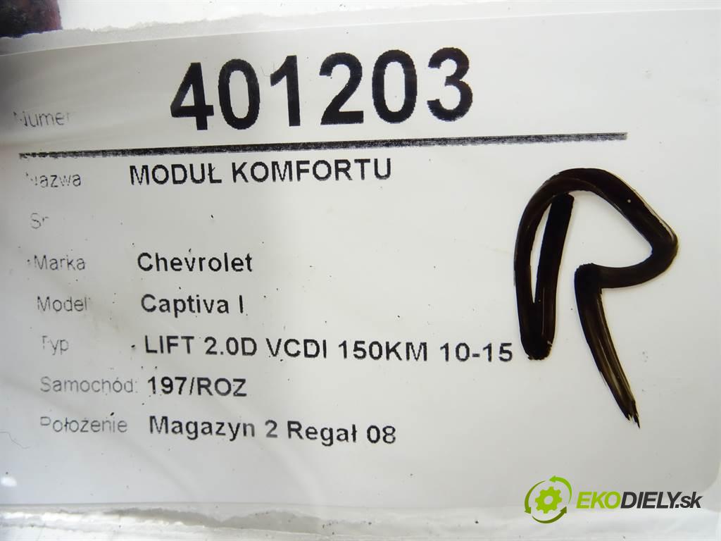 Chevrolet Captiva I   2011 110 kW LIFT 2.0D VCDI 150KM 10-15 2000 Modul komfortu 20864768 (Moduly komfortu)