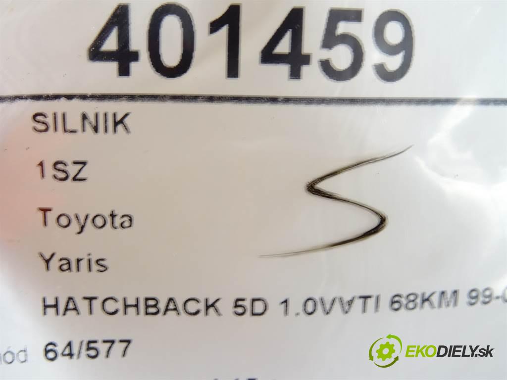 Toyota Yaris  2000 50 kW HATCHBACK 5D 1.0VVTI 68KM 99-03 1000 Motor 1SZ-FE (Motory (kompletné))