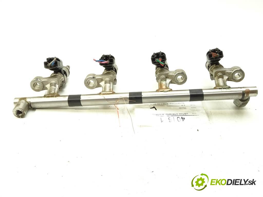 Mazda 2 III  2019 66 kW DJ HATCHBACK 5D 1.5B 90KM 14-20 1500 Lišta vstrekovacia Vstrekovacie ventily P51313250 (Vstrekovacie lišty)