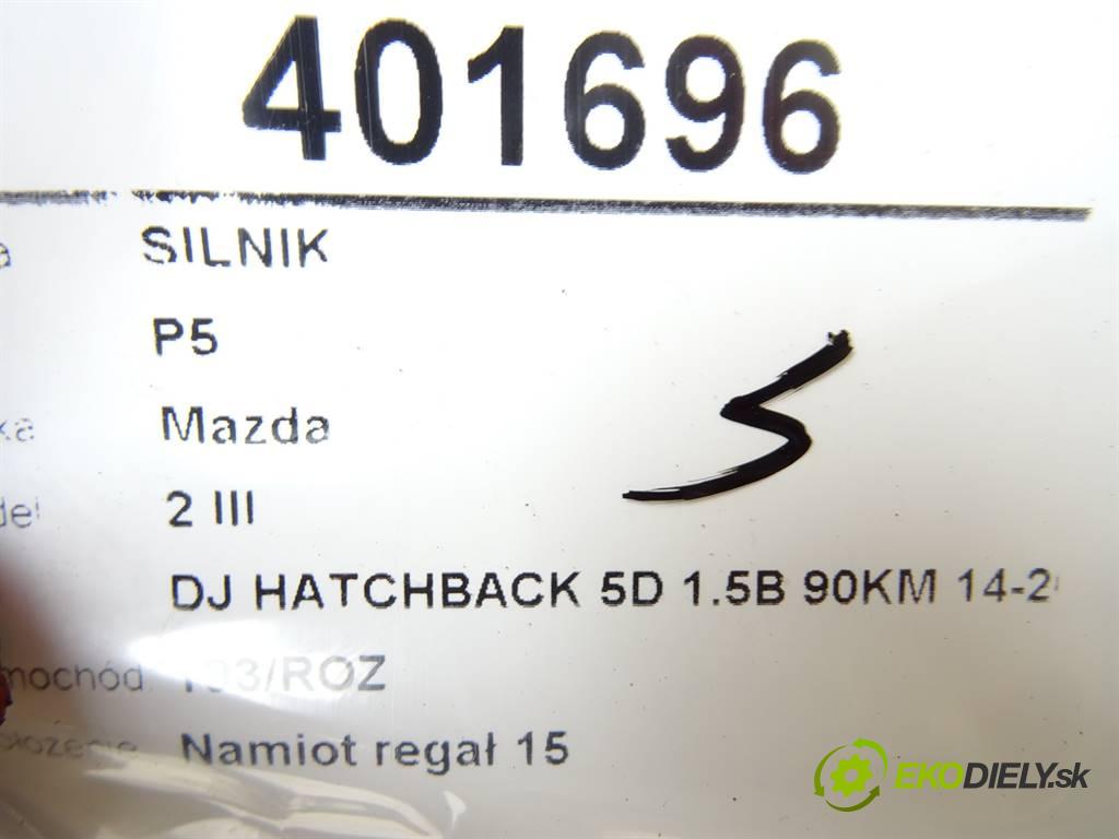 Mazda 2 III  2019 66 kW DJ HATCHBACK 5D 1.5B 90KM 14-20 1500 motor P5 (Motory (kompletní))