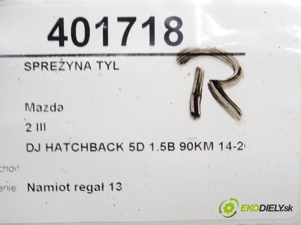 Mazda 2 III    DJ HATCHBACK 5D 1.5B 90KM 14-20  Pružina zad  (Ostatné)