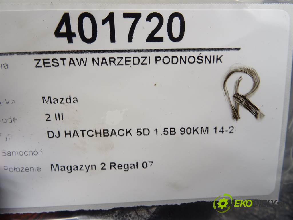 Mazda 2 III    DJ HATCHBACK 5D 1.5B 90KM 14-20  Súprava naradí Mechanizmus  (Ostatné)