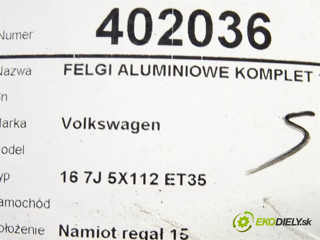 Volkswagen     16 7J 5X112 ET35  disky hliníkové 16  (Hliníkové)