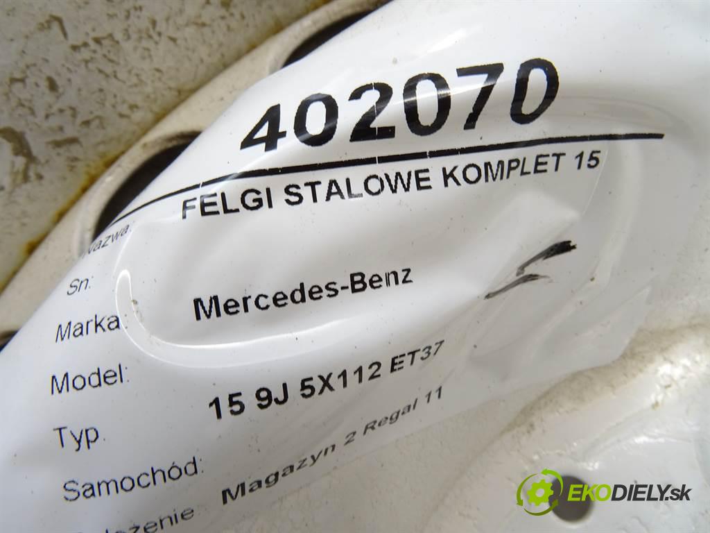 Mercedes-Benz     15 9J 5X112 ET37  disky plechové 15  (Plechové)