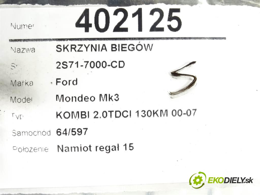 Ford Mondeo Mk3  2003 96 kW KOMBI 2.0TDCI 130KM 00-07 2000 Prevodovka 2S71-7000-CD (Prevodovky)