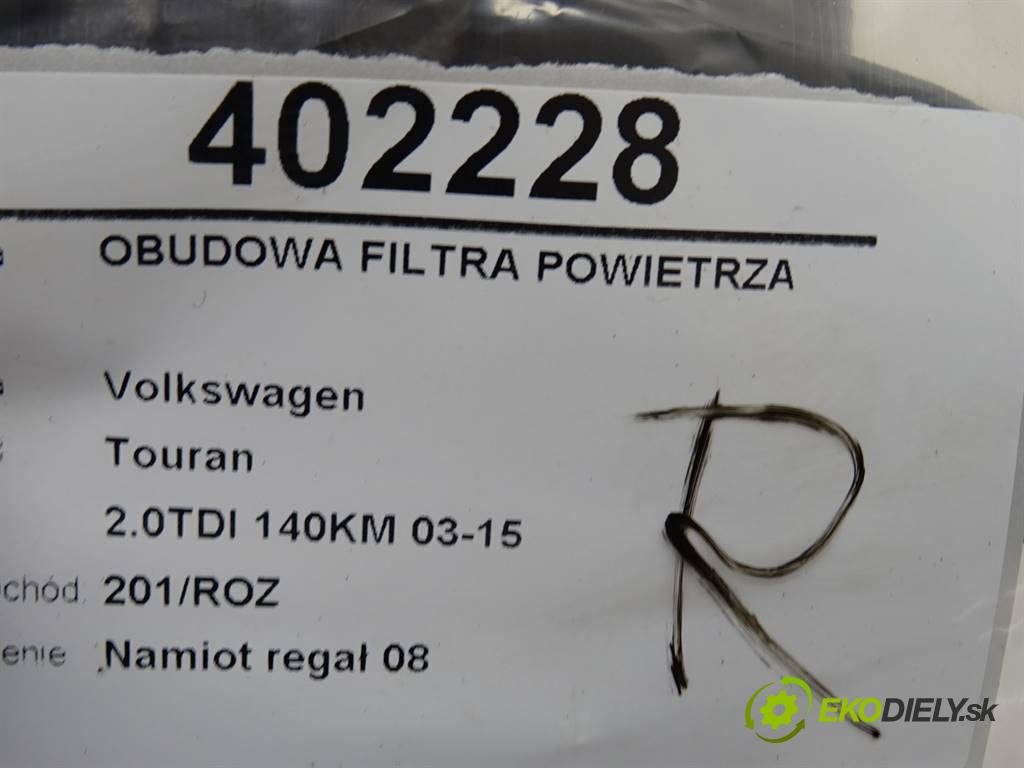 Volkswagen Touran  2005 103 kW 2.0TDI 140KM 03-15 2000 obal filtra vzduchu 1K0129607S (Kryty filtrů)