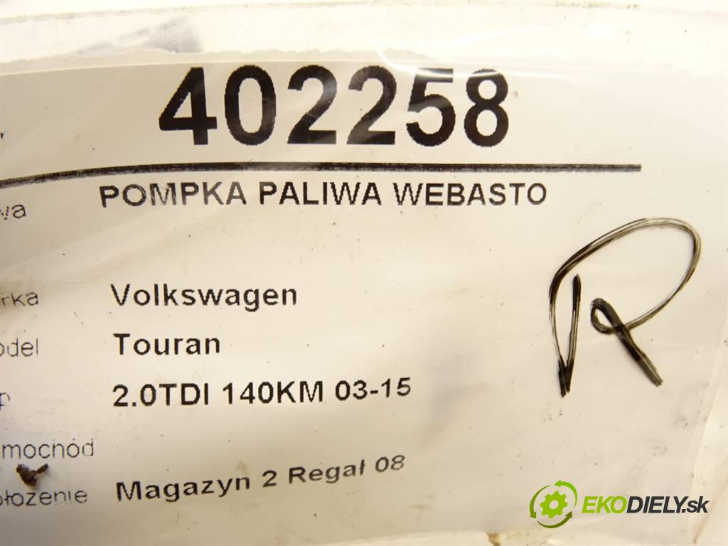 Volkswagen Touran    2.0TDI 140KM 03-15  pumpa paliva Webasto  (Webasto)