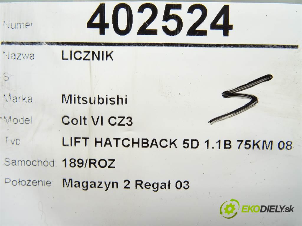 Mitsubishi Colt VI CZ3  2009 55 kW LIFT HATCHBACK 5D 1.1B 75KM 08-12 1100 Prístrojovka 8100B021H (Prístrojové dosky, displeje)