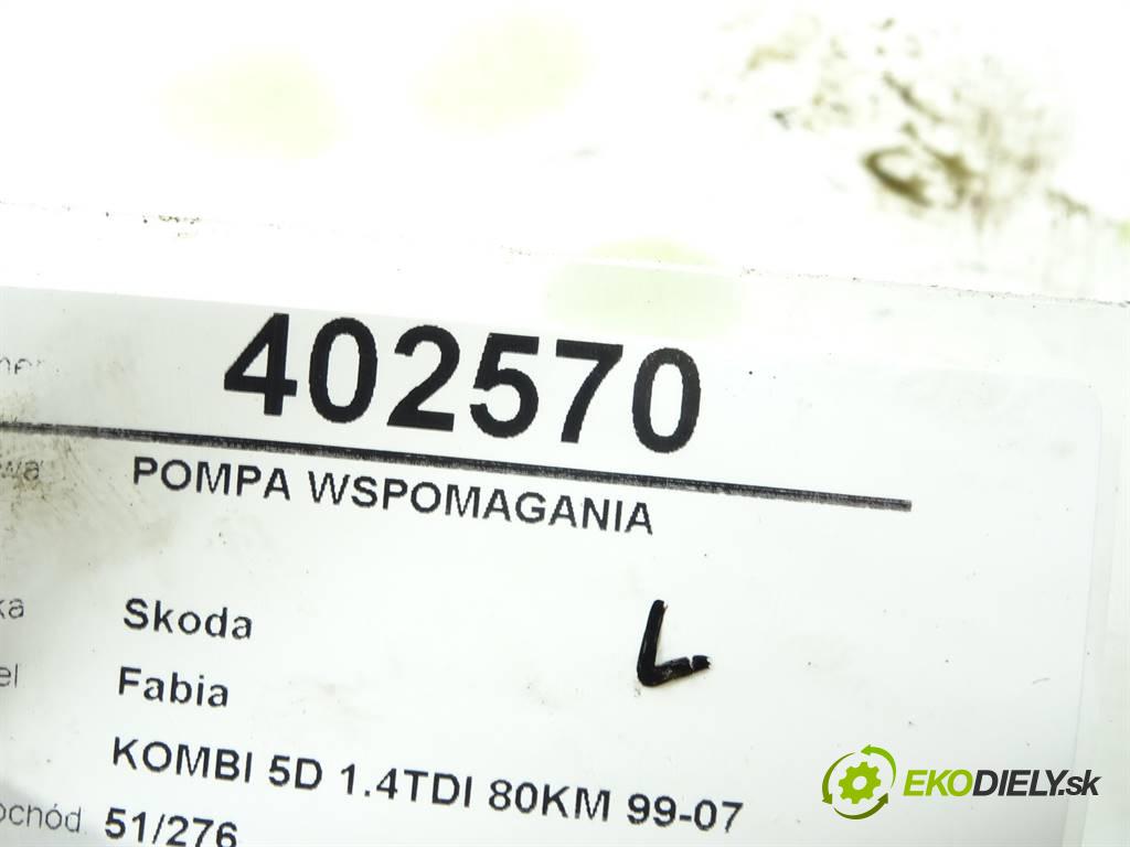 Skoda Fabia  2006 59kW KOMBI 5D 1.4TDI 80KM 99-07 1422 Pumpa servočerpadlo 6Q0423155AJ (Servočerpadlá, pumpy riadenia)