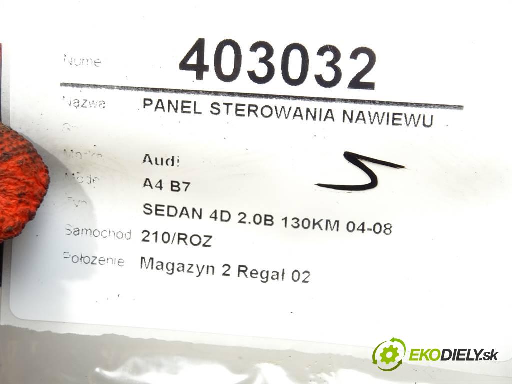 Audi A4 B7  2005 131KM SEDAN 4D 2.0B 130KM 04-08 2000 Panel ovládania kúrenia 8E0820043AJ (Prepínače, spínače, tlačidlá a ovládače kúrenia)