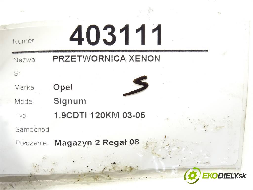 Opel Signum    1.9CDTI 120KM 03-05  Menič XENON 89034934 (Riadiace jednotky xenónu)