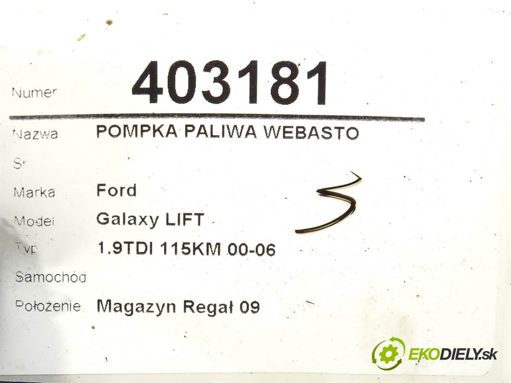 Ford Galaxy LIFT    1.9TDI 115KM 00-06  pumpa paliva Webasto 20164545 (Webasto)