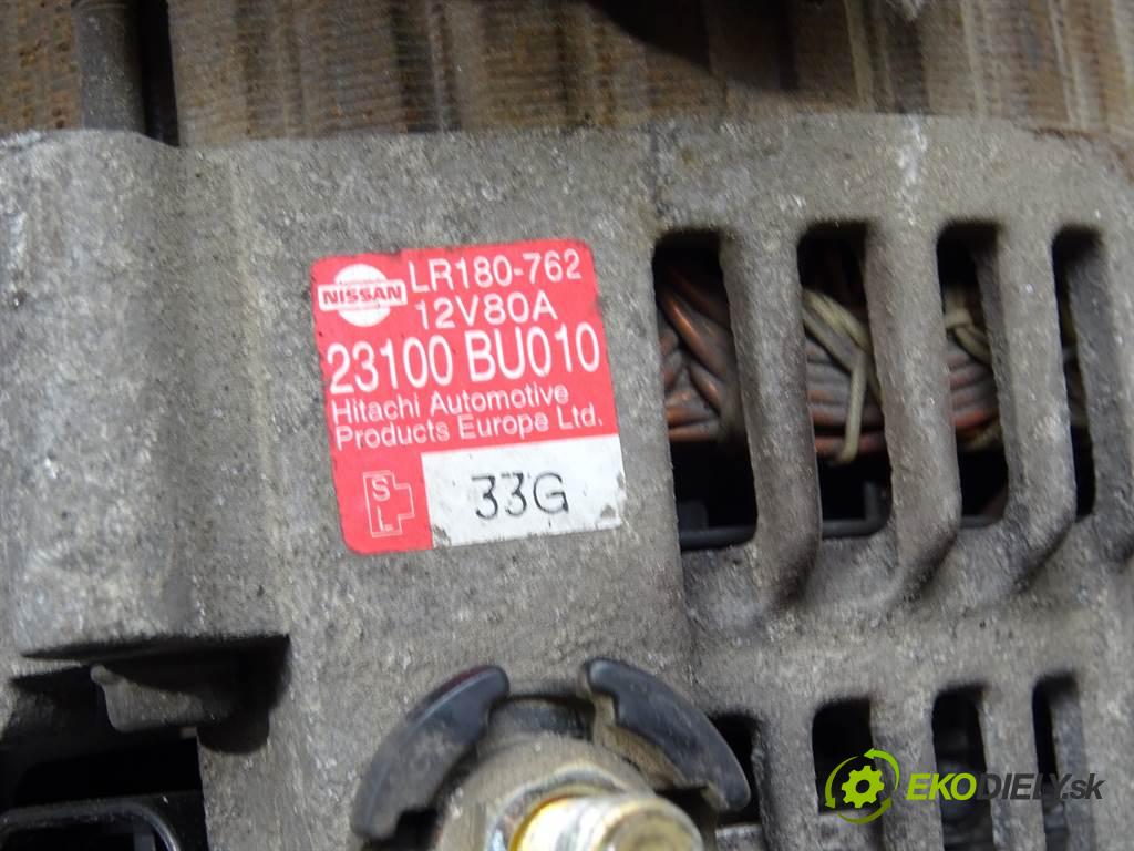 Nissan Almera N16 FL  2003 85 kW SEDAN 4D 1.8B 114KM 03-06 1800 Alternátor 23100BU010 (Alternátory)