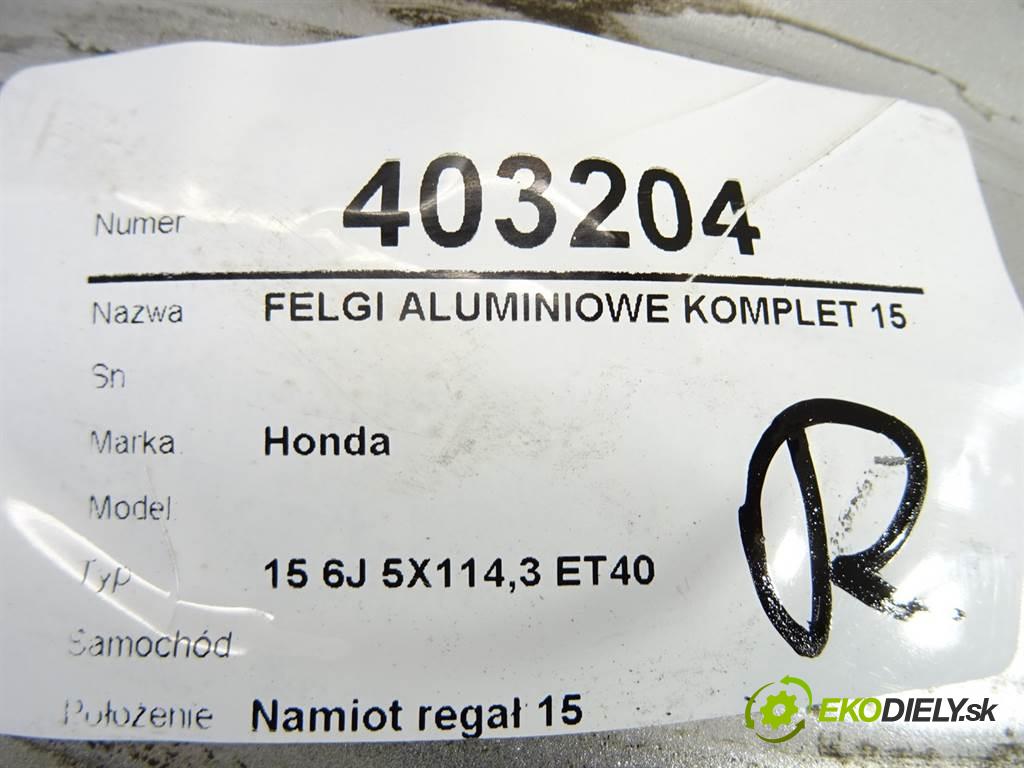 Honda     15 6J 5X114,3 ET40  disky hliníkové 15  (Hliníkové)