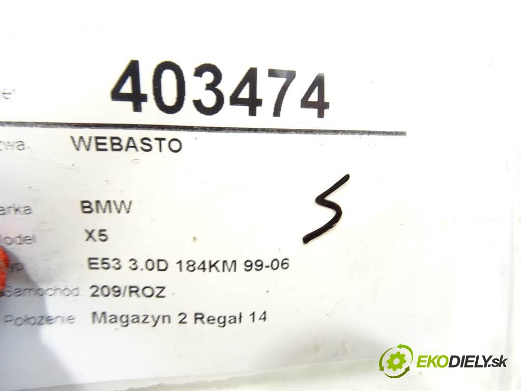 BMW X5 (E53) 2000 - 2006    3.0 d 135 kW [184 KM] olej napędowy 2001 - 2003  Webasto THERMO TOP Z/C-D (Webasto)
