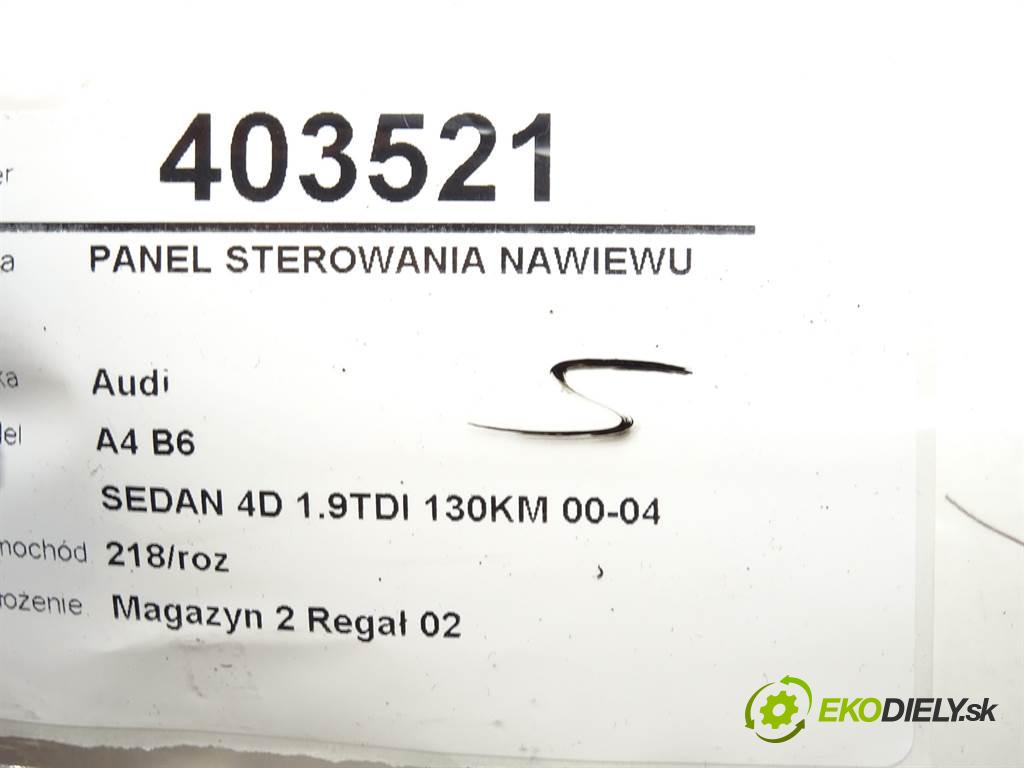 Audi A4 B6  2004 96 kW SEDAN 4D 1.9TDI 130KM 00-04 1900 Panel ovládania kúrenia 8E0820043AA (Prepínače, spínače, tlačidlá a ovládače kúrenia)