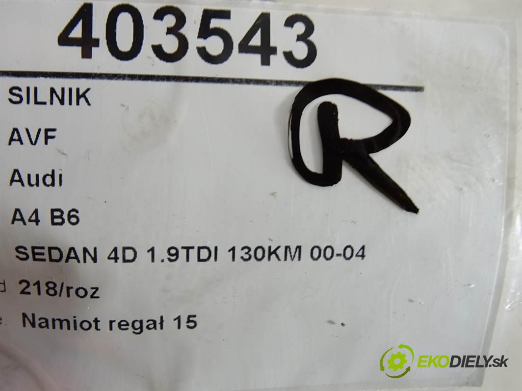 Audi A4 B6  2004 96 kW SEDAN 4D 1.9TDI 130KM 00-04 1900 motor AVF (Motory (kompletní))