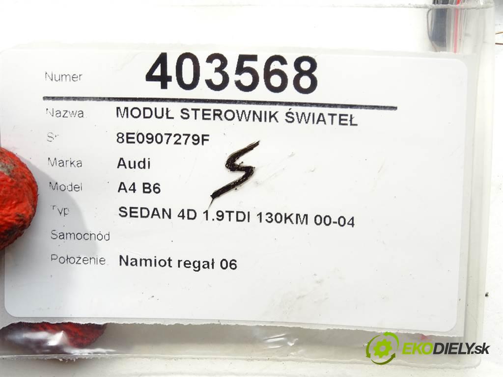 Audi A4 B6    SEDAN 4D 1.9TDI 130KM 00-04  modul řídící jednotka světel 8E0907279F (Ostatní)